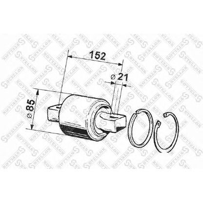 Photo Suspension, jambe d'essieu STELLOX 8412010SX