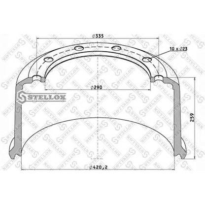 Foto Bremstrommel STELLOX 8500147SX