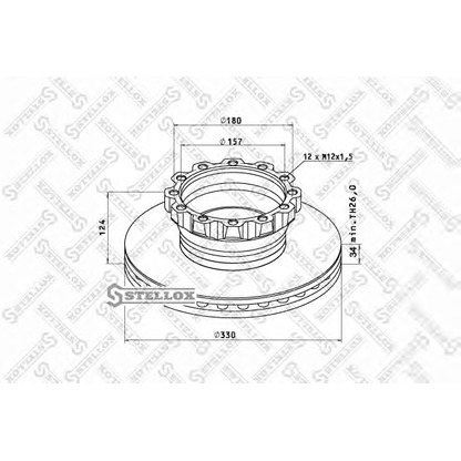 Photo Brake Disc STELLOX 8500711SX