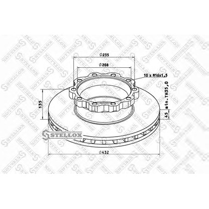 Photo Brake Disc STELLOX 8500713SX