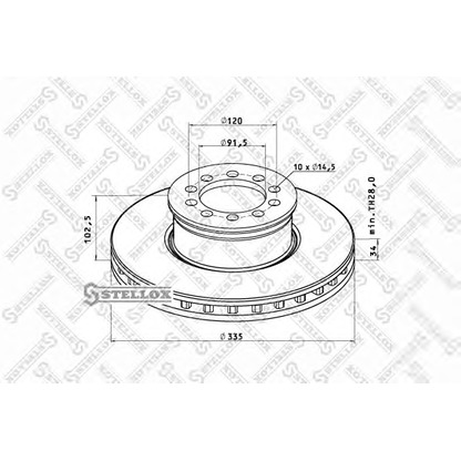 Photo Brake Disc STELLOX 8500726SX