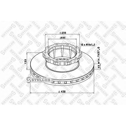 Photo Brake Disc STELLOX 8500729SX