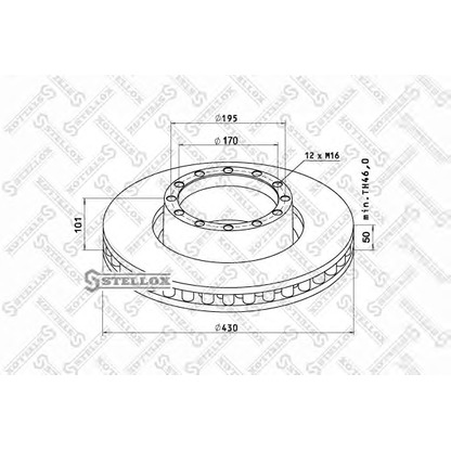 Photo Brake Disc STELLOX 8500741SX