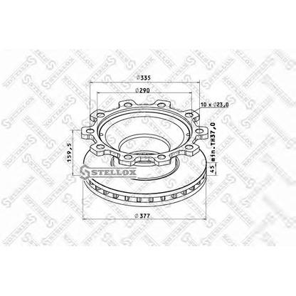 Photo Brake Disc STELLOX 8500808SX