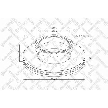 Photo Brake Disc STELLOX 8500821SX