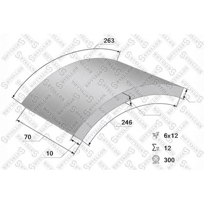 Photo Kit de garnitures de frein, frein à tambour STELLOX 8501140SX