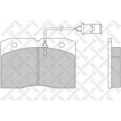 Photo Brake Pad Set, disc brake STELLOX 8501408SX