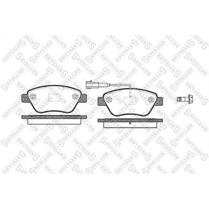 Photo Brake Pad Set, disc brake STELLOX 869011SX