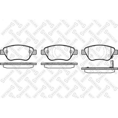 Photo Brake Pad Set, disc brake STELLOX 869031LSX