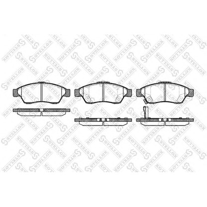 Photo Brake Pad Set, disc brake STELLOX 886001LSX