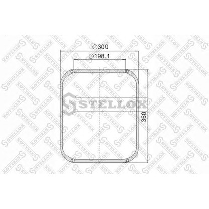 Photo Soufflet à air, suspension pneumatique STELLOX 9006620SX