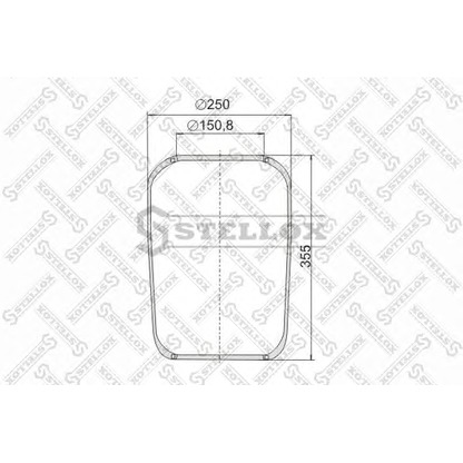 Photo Soufflet à air, suspension pneumatique STELLOX 9007150SX