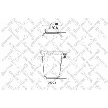 Photo Soufflet à air, suspension pneumatique STELLOX 9008820SX