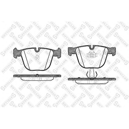 Zdjęcie Zestaw klocków hamulcowych, hamulce tarczowe STELLOX 903000SX