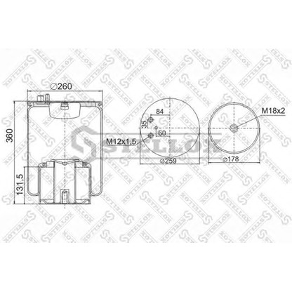 Photo Boot, air suspension STELLOX 9048821SX