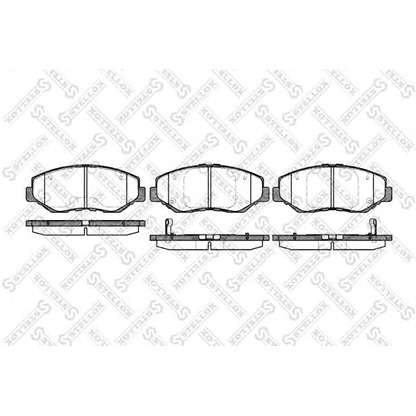 Photo Brake Pad Set, disc brake STELLOX 910000BSX