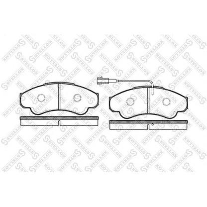 Foto Kit pastiglie freno, Freno a disco STELLOX 971001LSX