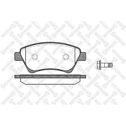 Foto Kit pastiglie freno, Freno a disco STELLOX 987000BSX