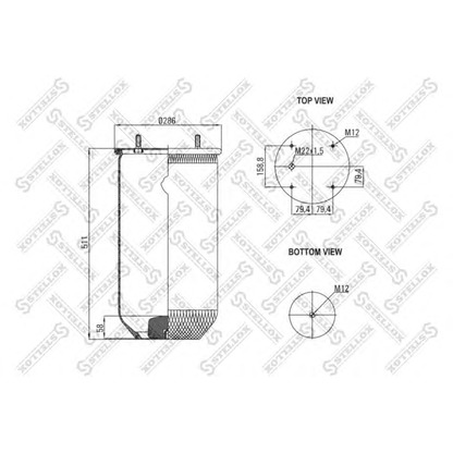 Foto Soffietto, Sospensione pneumatica STELLOX 8400125SX