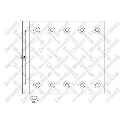 Foto Bremsbelagsatz, Trommelbremse STELLOX 8500958SX