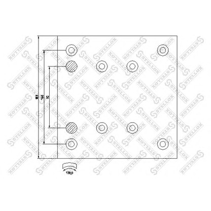 Foto Kit materiale d'attrito, Freno a tamburo STELLOX 8501010SX