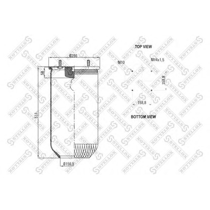 Photo Soufflet à air, suspension pneumatique STELLOX 9048130SX