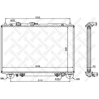 Foto Radiatore, Raffreddamento motore STELLOX 1025118SX