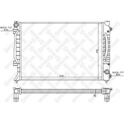 Foto Radiatore, Raffreddamento motore STELLOX 1025249SX