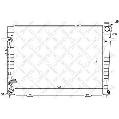 Photo Radiateur, refroidissement du moteur STELLOX 1025316SX