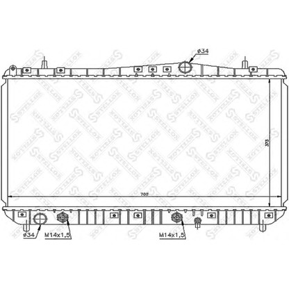 Photo Radiator, engine cooling STELLOX 1025322SX