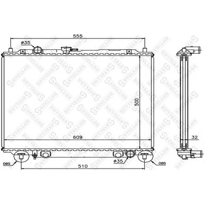 Foto Radiatore, Raffreddamento motore STELLOX 1025367SX