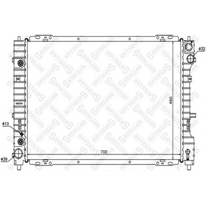 Photo Radiateur, refroidissement du moteur STELLOX 1025380SX