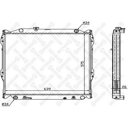 Foto Radiatore, Raffreddamento motore STELLOX 1025384SX