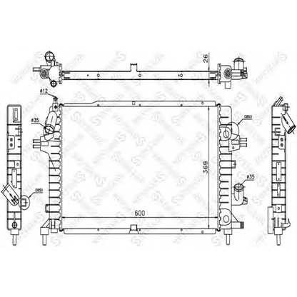 Foto Radiatore, Raffreddamento motore STELLOX 1025388SX