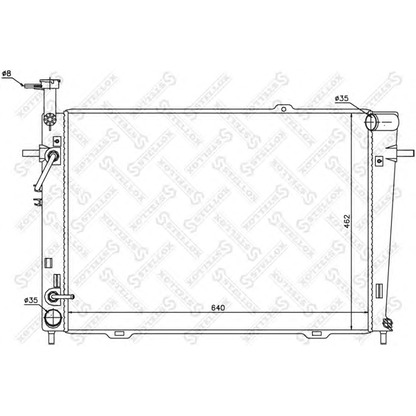 Photo Radiator, engine cooling STELLOX 1025417SX