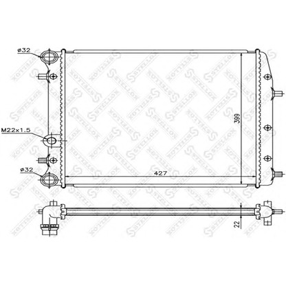 Foto Radiatore, Raffreddamento motore STELLOX 1025462SX