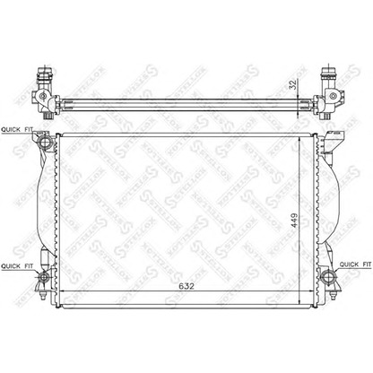 Foto Radiatore, Raffreddamento motore STELLOX 1025516SX