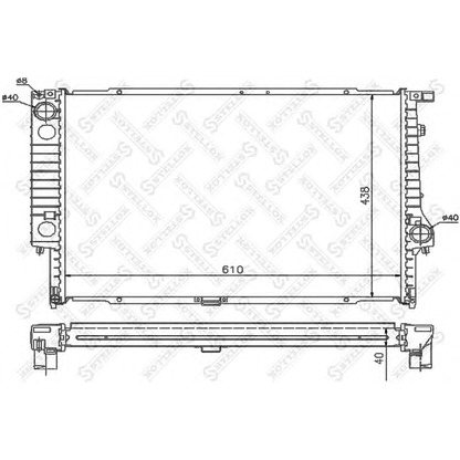 Photo Radiateur, refroidissement du moteur STELLOX 1025547SX