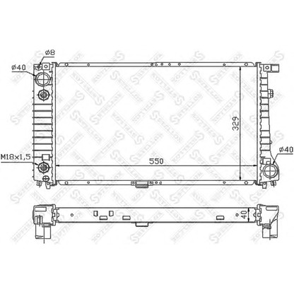 Zdjęcie Chłodnica, układ chłodzenia silnika STELLOX 1025557SX