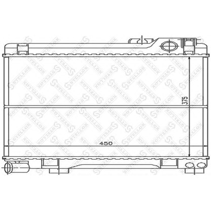 Foto Radiador, refrigeración del motor STELLOX 1025560SX