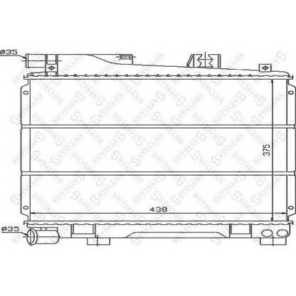 Photo Radiator, engine cooling STELLOX 1025564SX