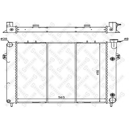 Photo Radiateur, refroidissement du moteur STELLOX 1025614SX