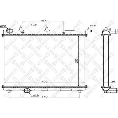 Photo Radiateur, refroidissement du moteur STELLOX 1025645SX