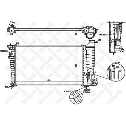 Foto Radiatore, Raffreddamento motore STELLOX 1025671SX