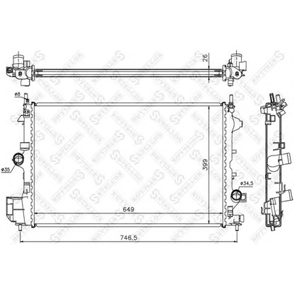 Foto Kühler, Motorkühlung STELLOX 1025769SX