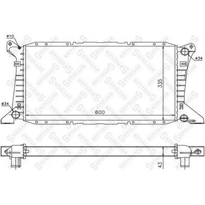 Foto Radiatore, Raffreddamento motore STELLOX 1025783SX