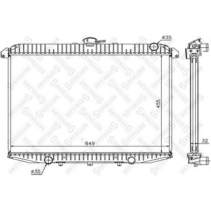 Foto Radiatore, Raffreddamento motore STELLOX 1025792SX