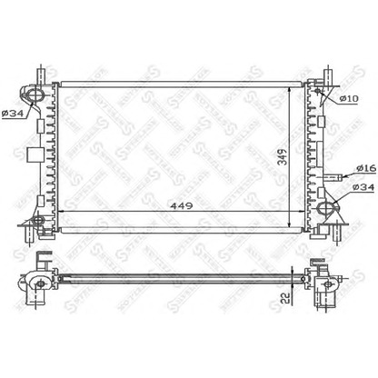 Foto Radiatore, Raffreddamento motore STELLOX 1025794SX