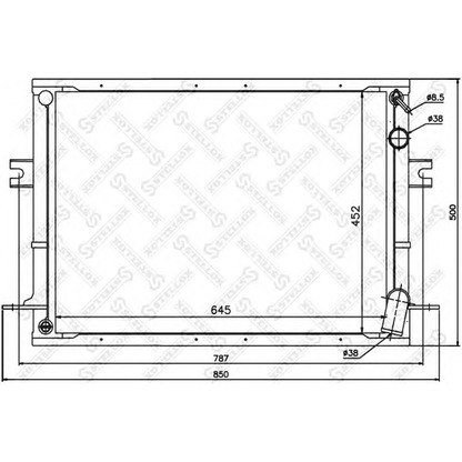 Foto Radiatore, Raffreddamento motore STELLOX 1025825SX