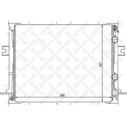 Foto Radiador, refrigeración del motor STELLOX 1025827SX